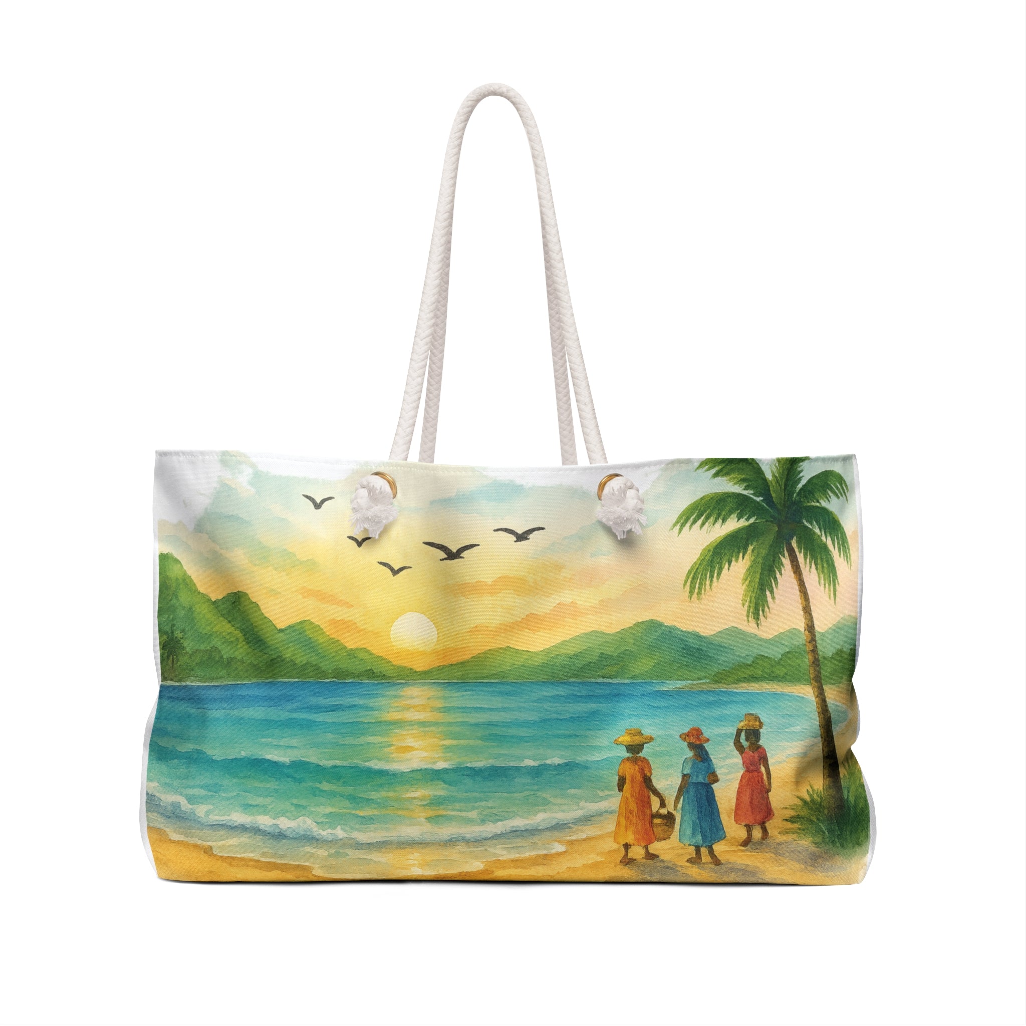 Tropical Weekender Bag, Beach Tote, Vacation Essentials, Travel Bag, Summer Vibes, Resort Style, Gift for Her