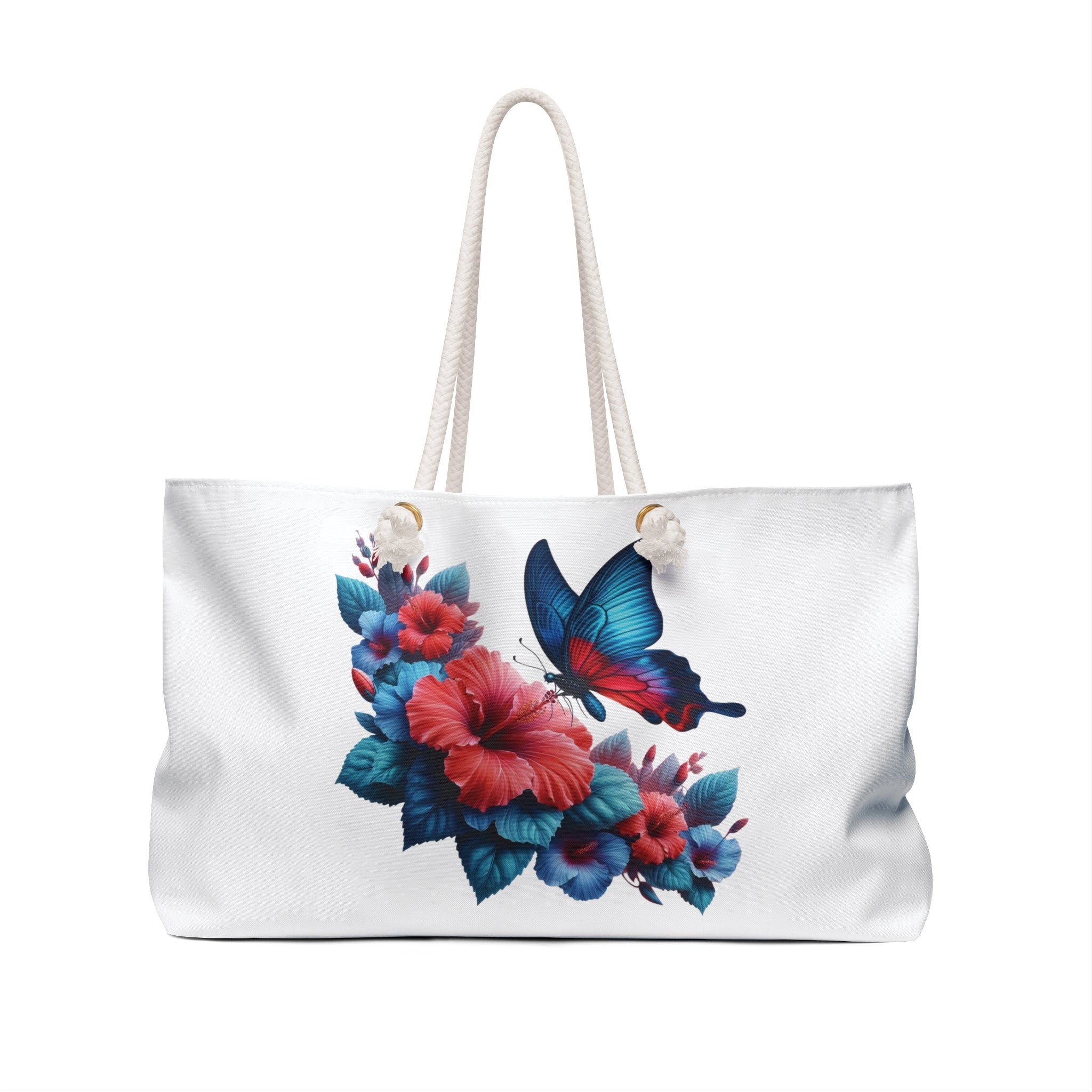 Floral Butterfly Weekender Bag - Perfect for Travel and Getaways