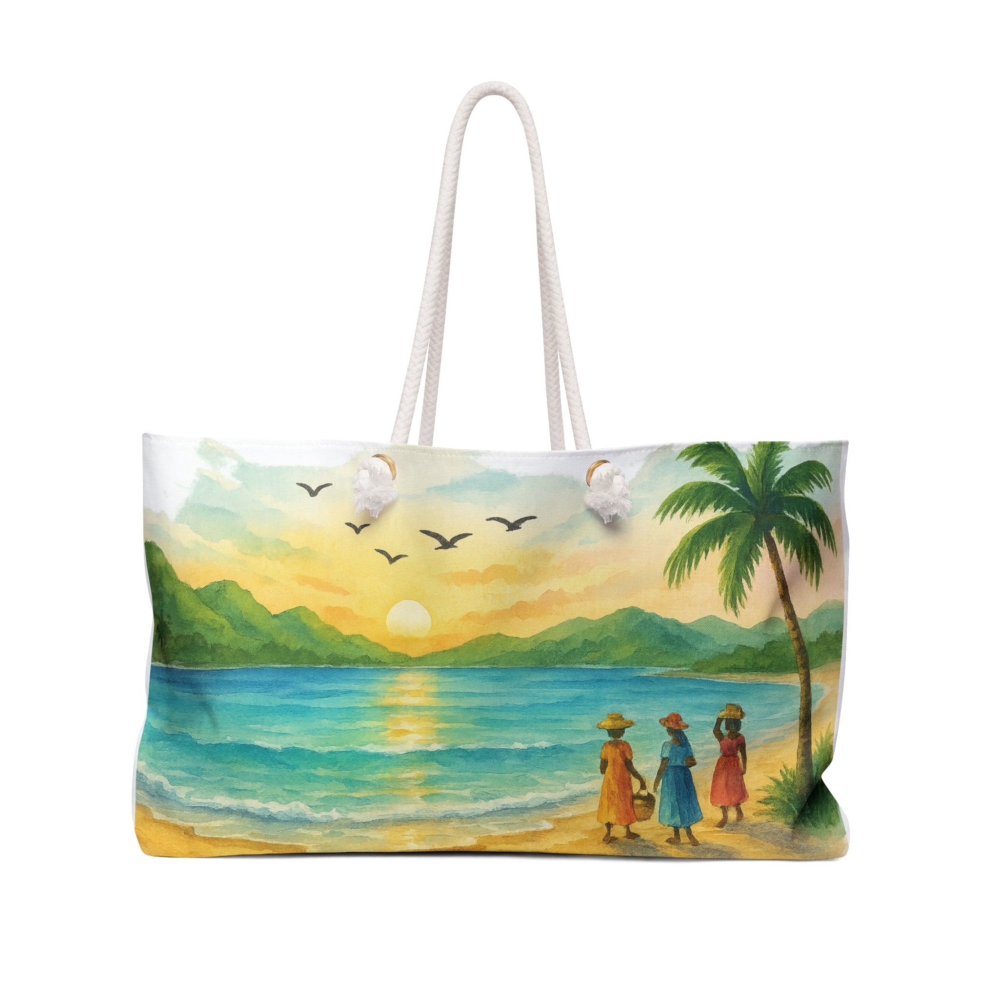 Tropical Weekender Bag, Beach Tote, Vacation Essentials, Travel Bag, Summer Vibes, Resort Style, Gift for Her
