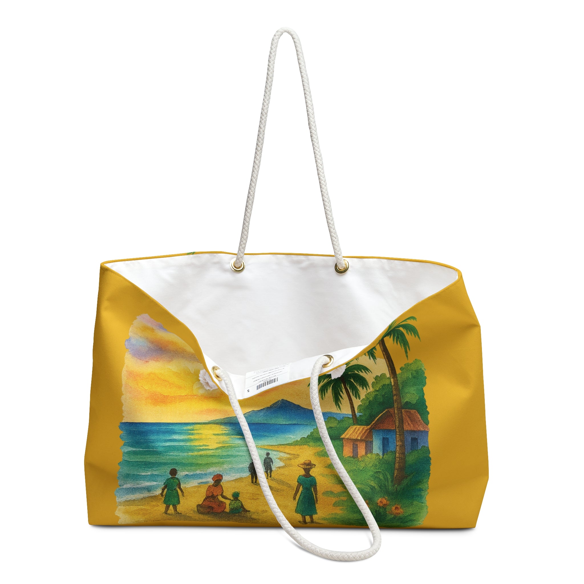 Tropical Weekender Bag - Beach Tote for Summer Adventures, Vacation Getaways, Pool Days, Gifts for Travelers, Colorful Coastal Design